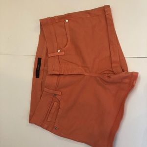 Joe’s Jeans orange denim shorts